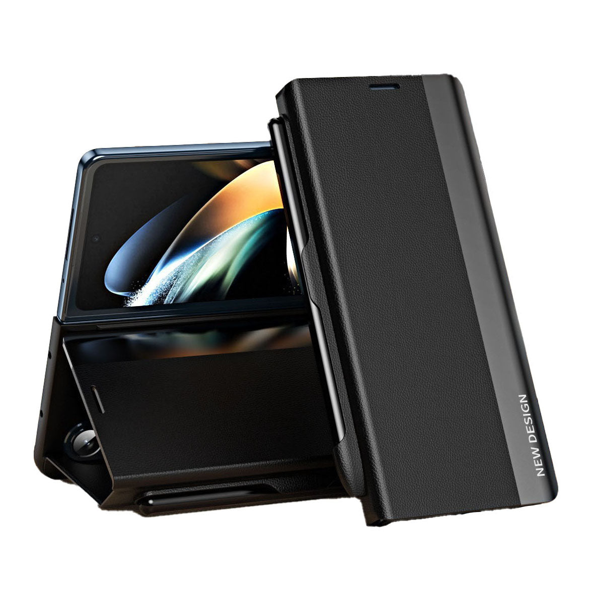 Magnetic Flip Leather Case With Stylus Slot For Galaxy Z Series