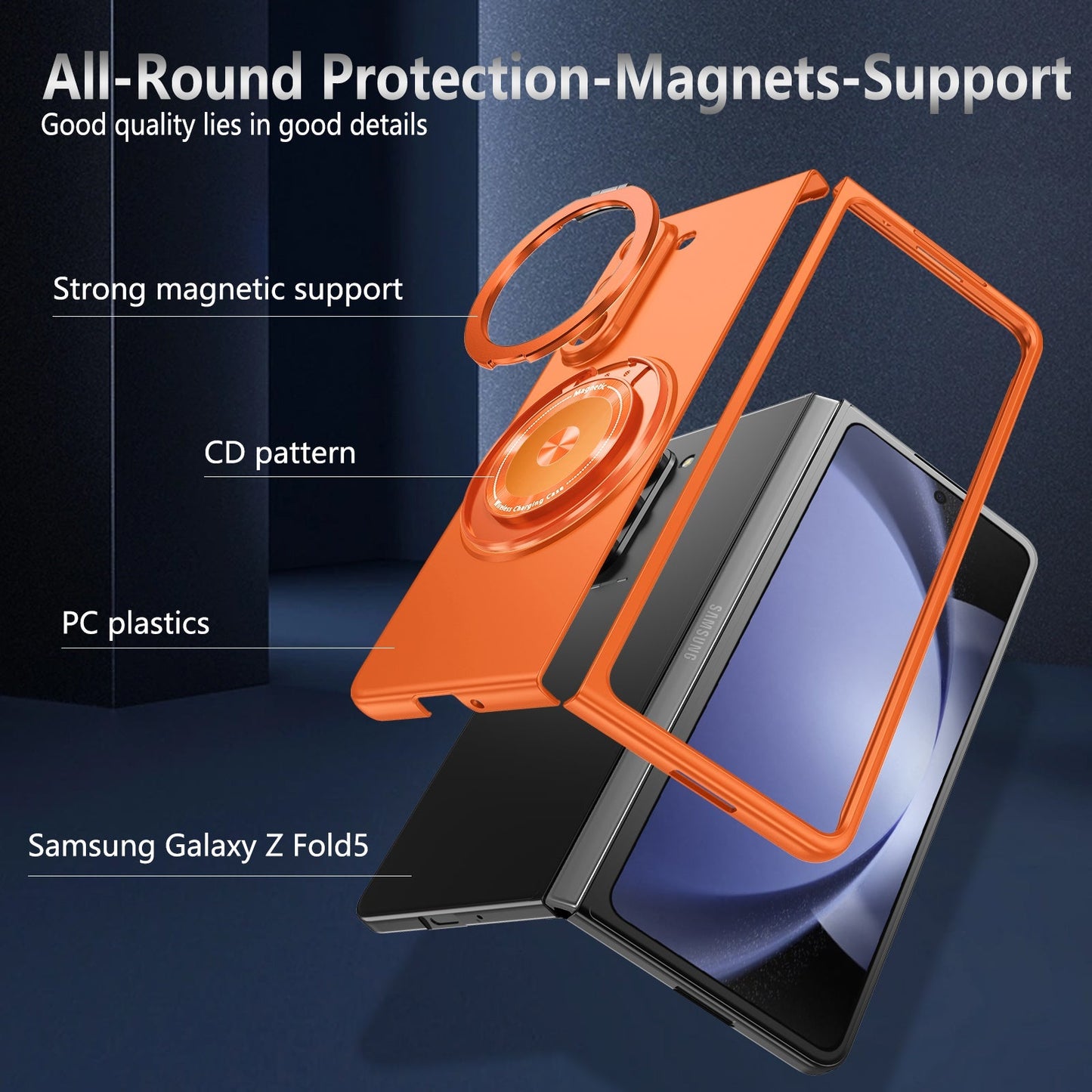 Full Protection Magnetic Kickstand Phone Case For Galaxy Z Series