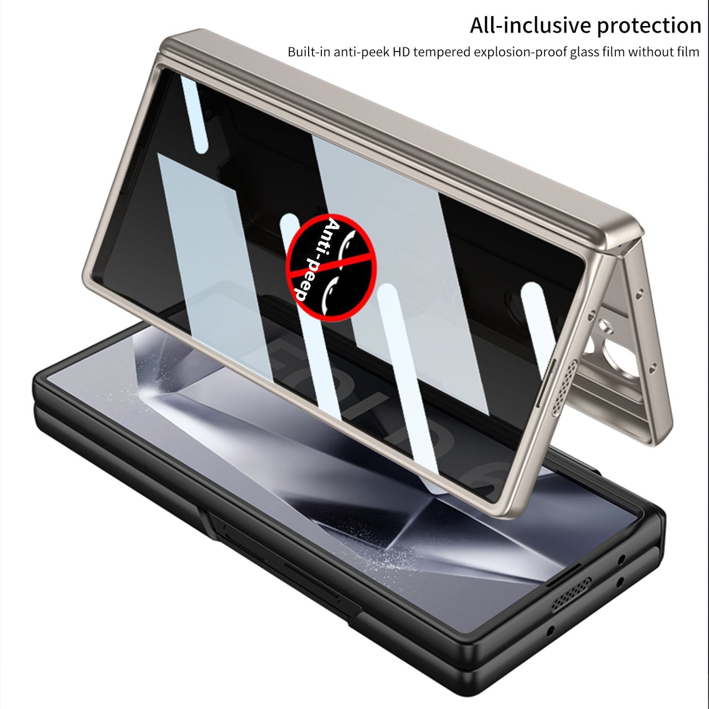 Magnetic Hinge Hidden Bracket Protective Case For Galaxy Z Series