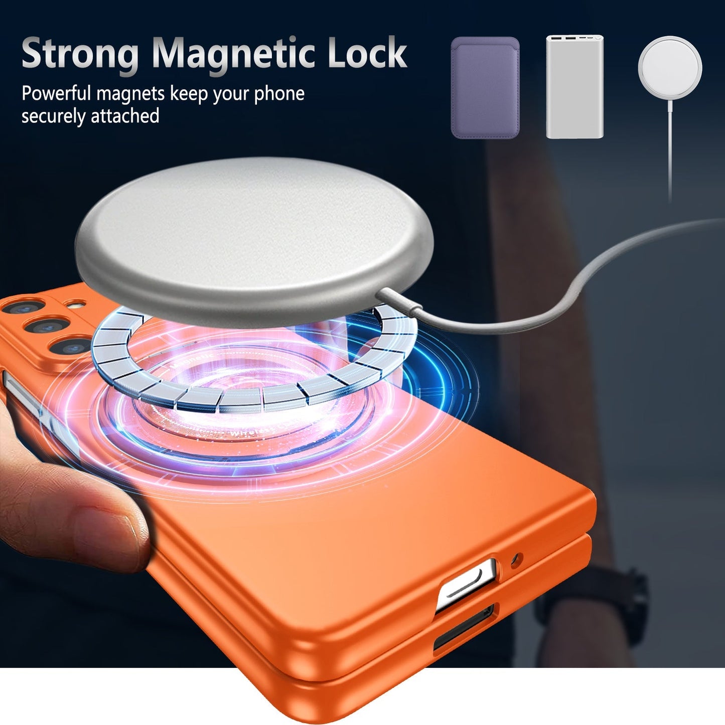Full Protection Magnetic Kickstand Phone Case For Galaxy Z Series