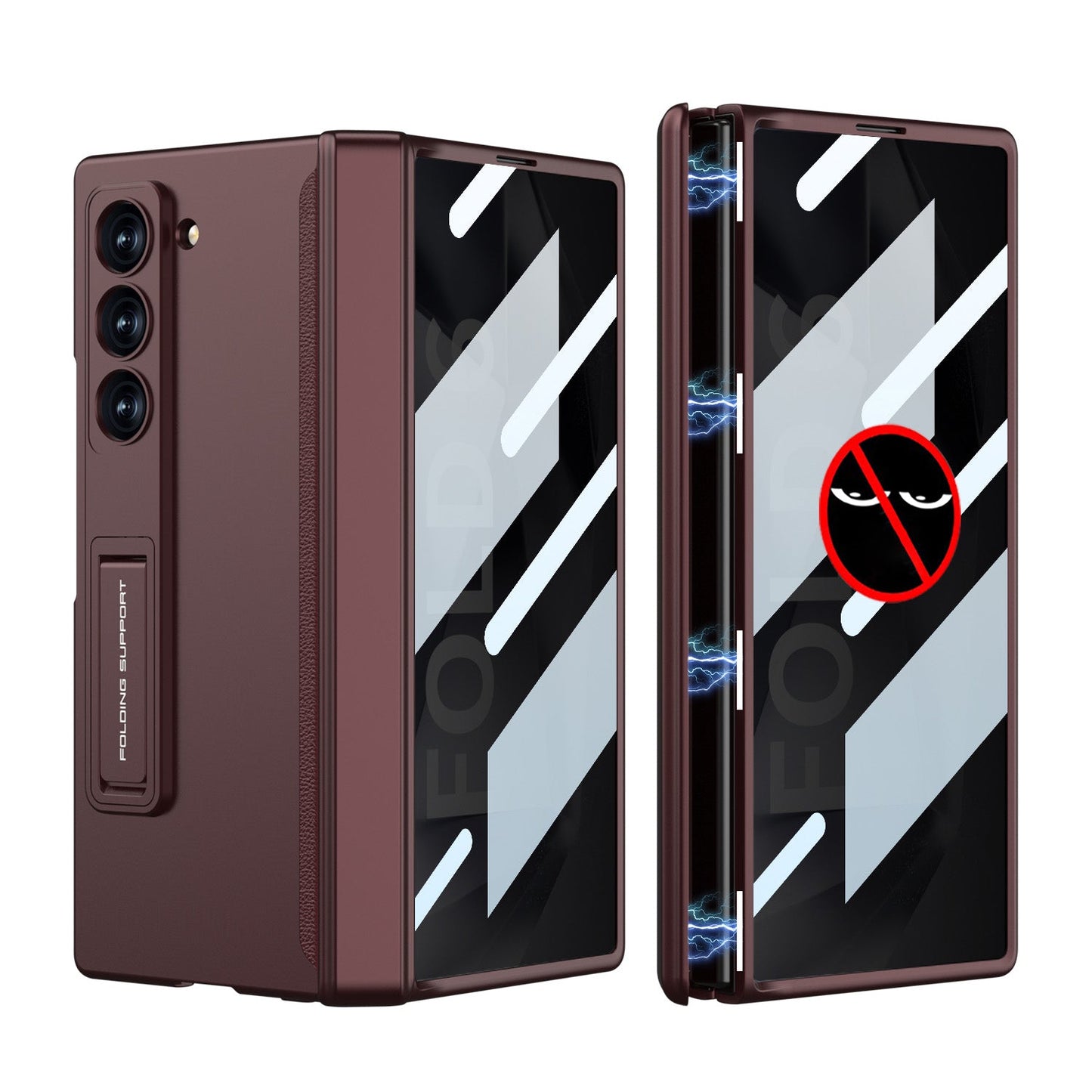 Magnetic Hinge Hidden Bracket Protective Case For Galaxy Z Series