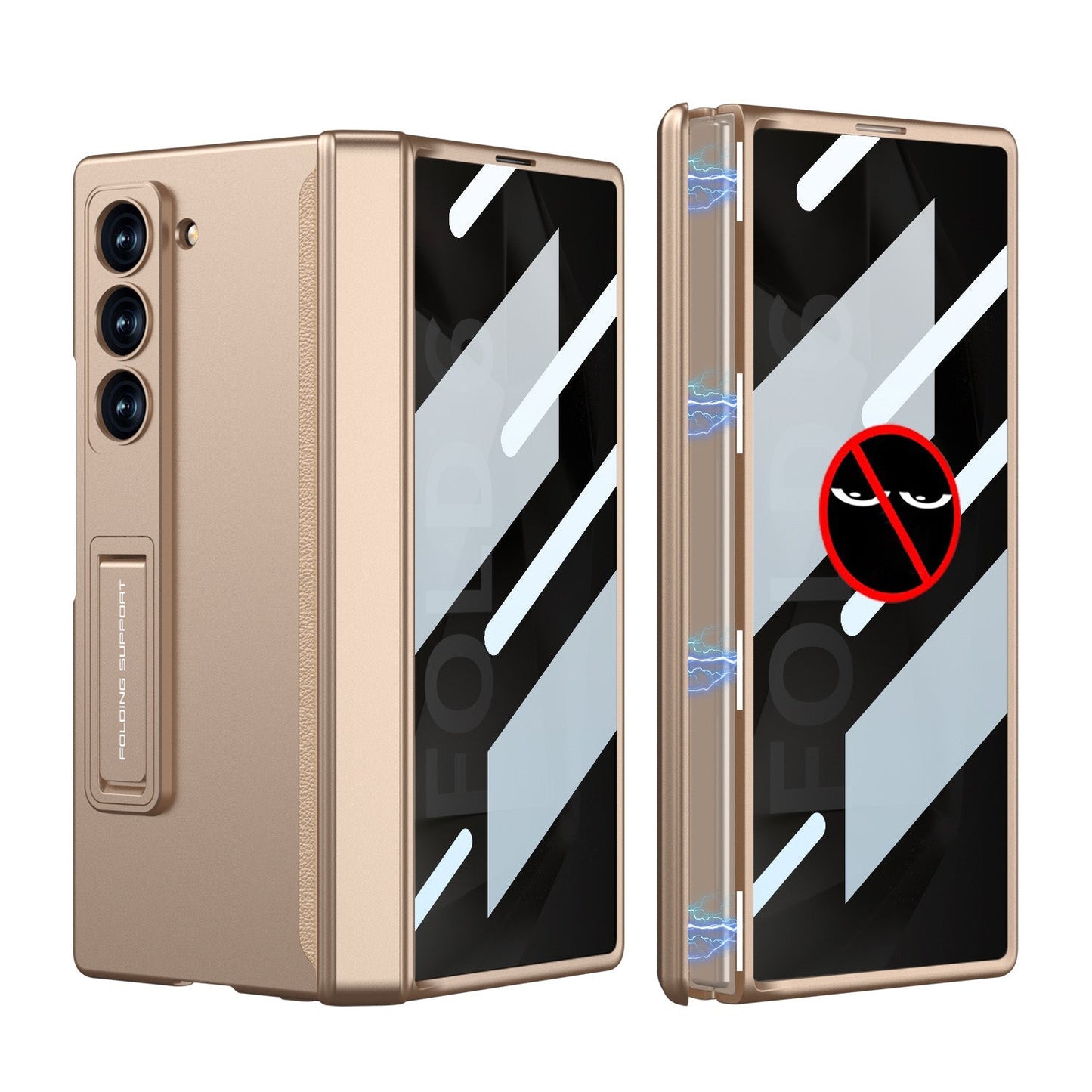 Magnetic Hinge Hidden Bracket Protective Case For Galaxy Z Series