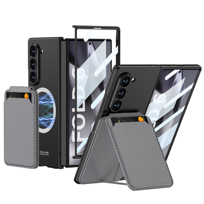 Magnetic Leather Card Holder Shockproof Phone Case For Galaxy Z Series