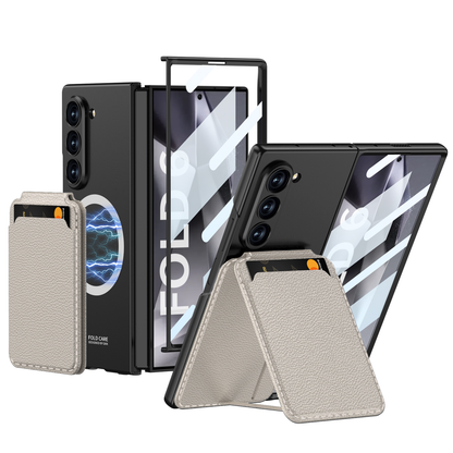 Magnetic Leather Card Holder Shockproof Phone Case For Galaxy Z Series