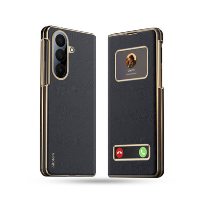 Luxury Flip Cover With Magnetic View Windows