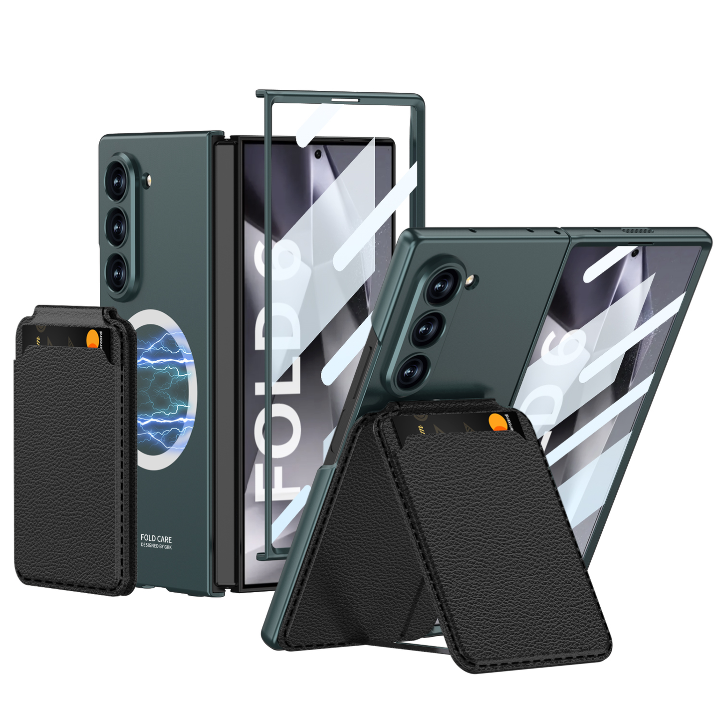 Magnetic Leather Card Holder Shockproof Phone Case For Galaxy Z Series