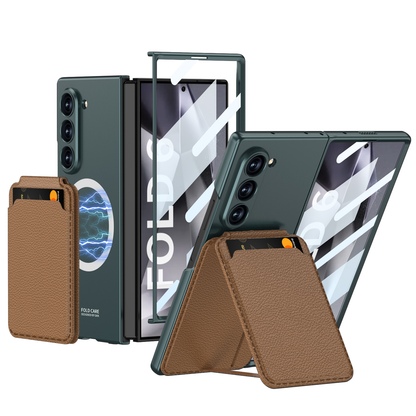 Magnetic Leather Card Holder Shockproof Phone Case For Galaxy Z Series