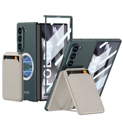 Magnetic Leather Card Holder Shockproof Phone Case For Galaxy Z Series