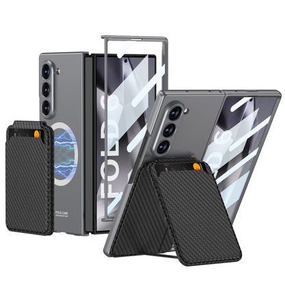 Magnetic Leather Card Holder Shockproof Phone Case For Galaxy Z Series