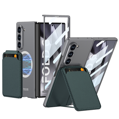 Magnetic Leather Card Holder Shockproof Phone Case For Galaxy Z Series
