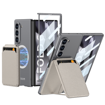 Magnetic Leather Card Holder Shockproof Phone Case For Galaxy Z Series