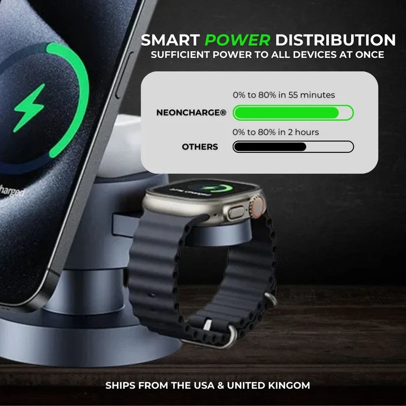 MagPower Pro™: The 4-in-1 Wireless Charging Station