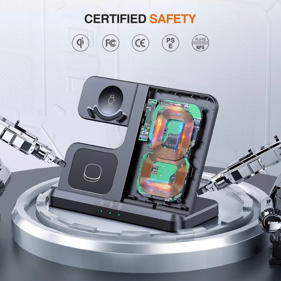 Z Fold: 3-in-1 Premium Charger for Watch, Buds & Phone