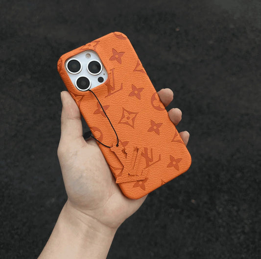 Luxury LV Premium Leather  iPhone Case