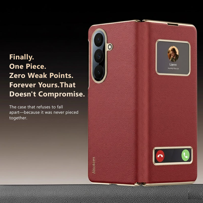 Luxury Flip Cover With Magnetic View Windows