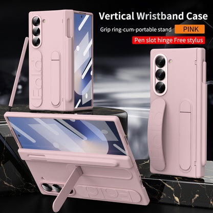 Hinge Pen Box Shockproof Case With Wristband For Z Fold