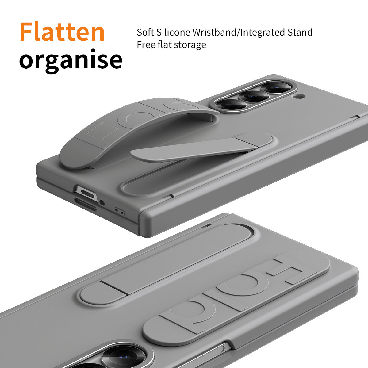 Hinge Pen Box Shockproof Case With Wristband For Z Fold