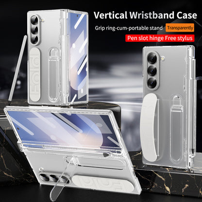 Hinge Pen Box Shockproof Case With Wristband For Z Fold