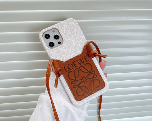 Luxury Leather Crossbody Lanyard