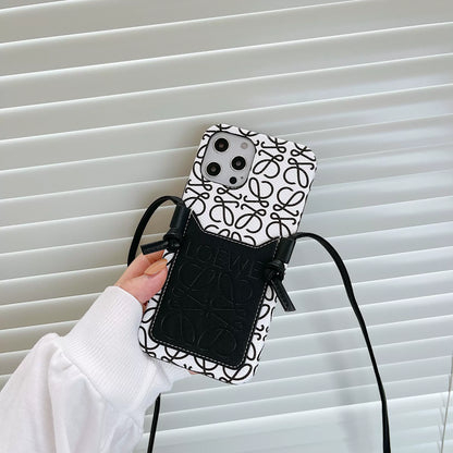 Luxury Leather Crossbody Lanyard