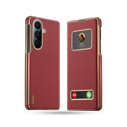 Luxury Flip Cover With Magnetic View Windows