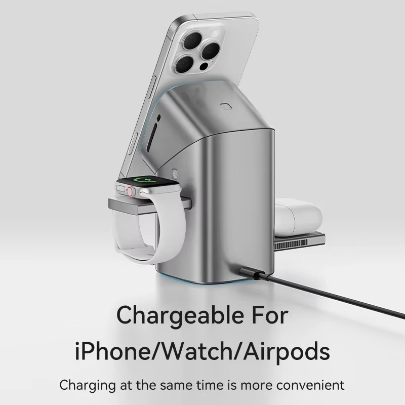 Maxco PowerFold 3-in-1 Charging Hub – Phone, Watch & AirPods Compatible