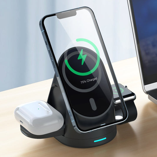 MagCharge Trio: The 3-in-1 Magnetic Charging Dock for iPhone
