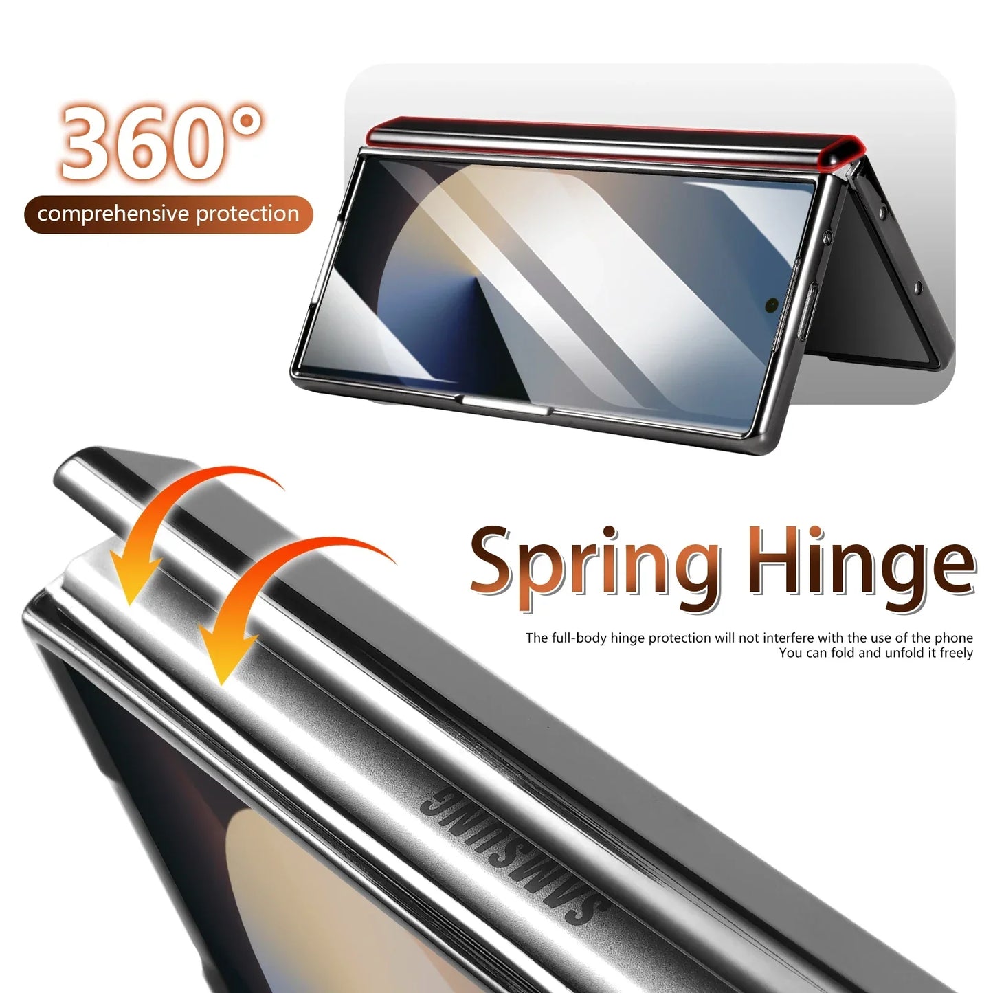 Premium Leather Detachable Wallet Flip Case Z Fold