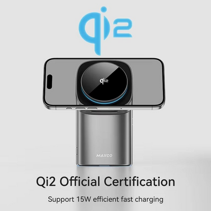 Maxco PowerFold 3-in-1 Charging Hub – Phone, Watch & AirPods Compatible