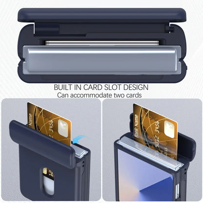 Card Slot Wallet Case with Hinge Shield