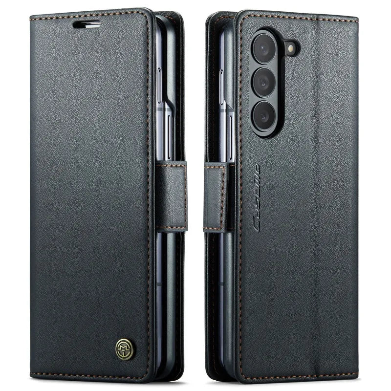 Luxury Flip Leather Case with Magnet for Z Fold