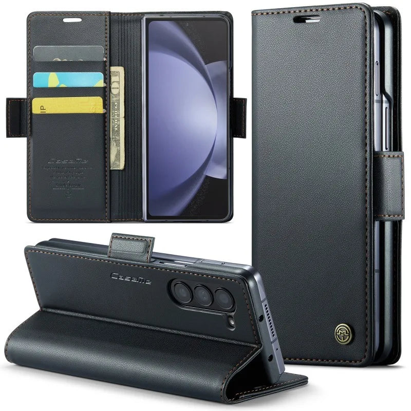 Luxury Flip Leather Case with Magnet for Z Fold