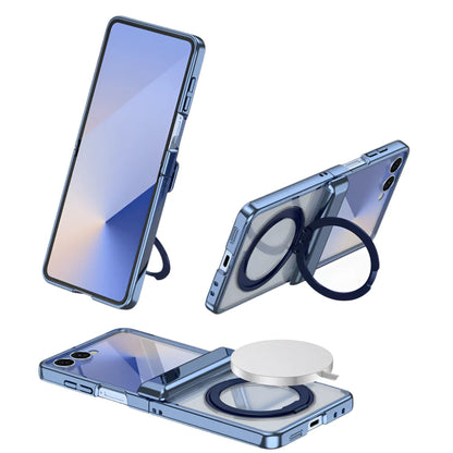 Clear Magnetic Ring Kickstand Cover