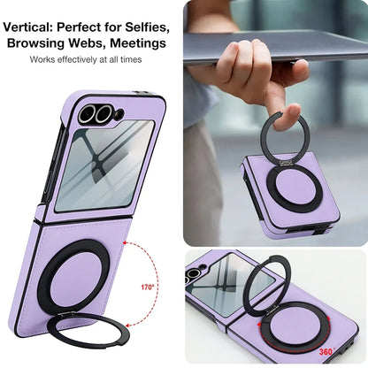 MagSafe Leather Ring Case with Screen Protector