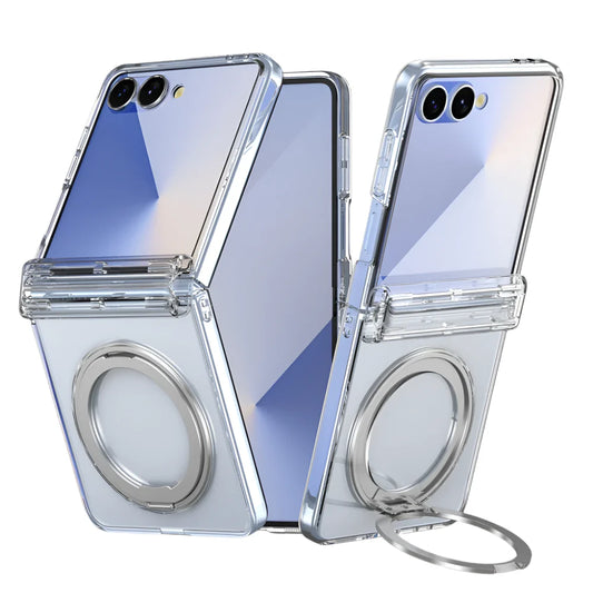 Clear Magnetic Ring Kickstand Cover