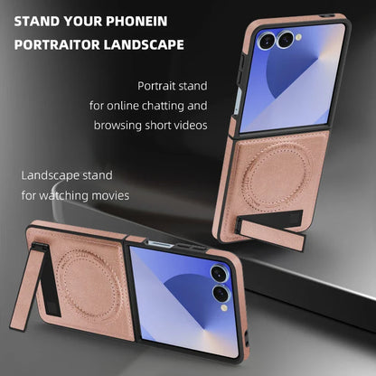 Elegant Leather Magnetic Stand Case