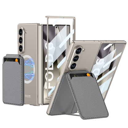Magnetic Leather Card Holder Shockproof Phone Case For Galaxy Z Series