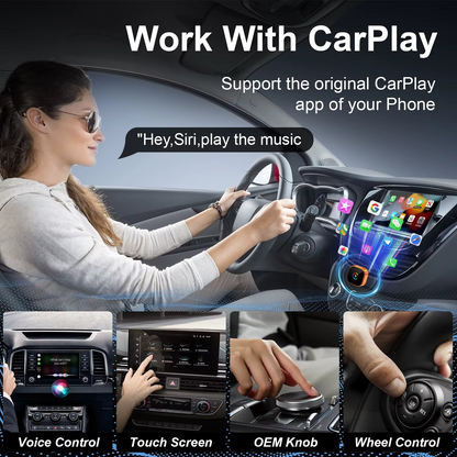 Wireless CarPlay & Android Auto Adapter, Fast Connect, Zero-Lag, Plug & Play
