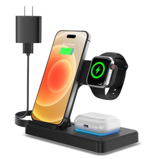Universal 3-in-1 Pro Charging Station – Phone, Watch & AirPods